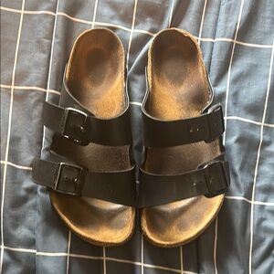 Birkenstock Black and Brown Sandals